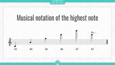 what is the name of the highest note in this example